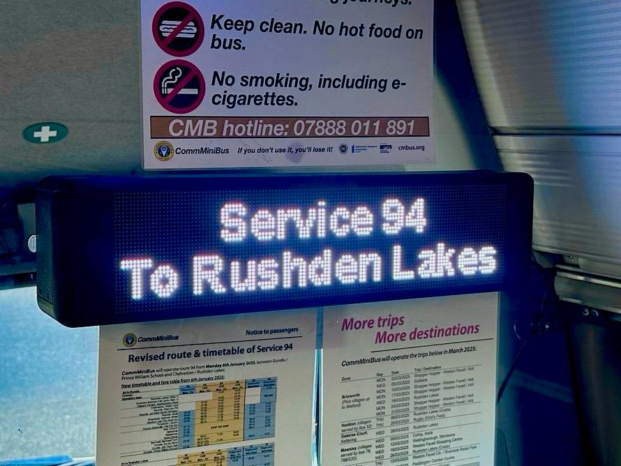 Alpha product - LED display in bus